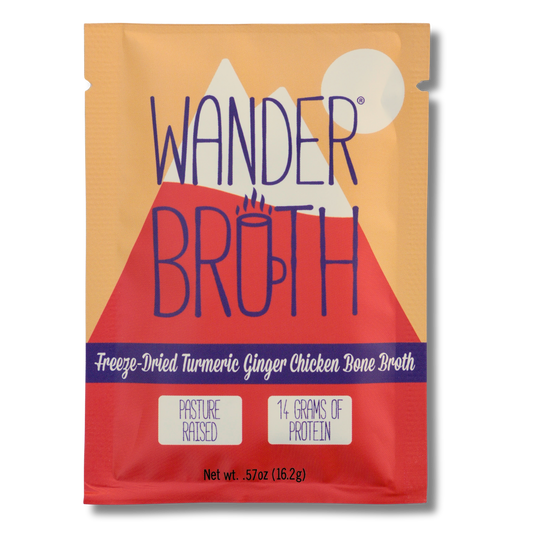 Wander Broth Organic Pasture-Raised Turmeric Ginger Chicken Bone Broth
