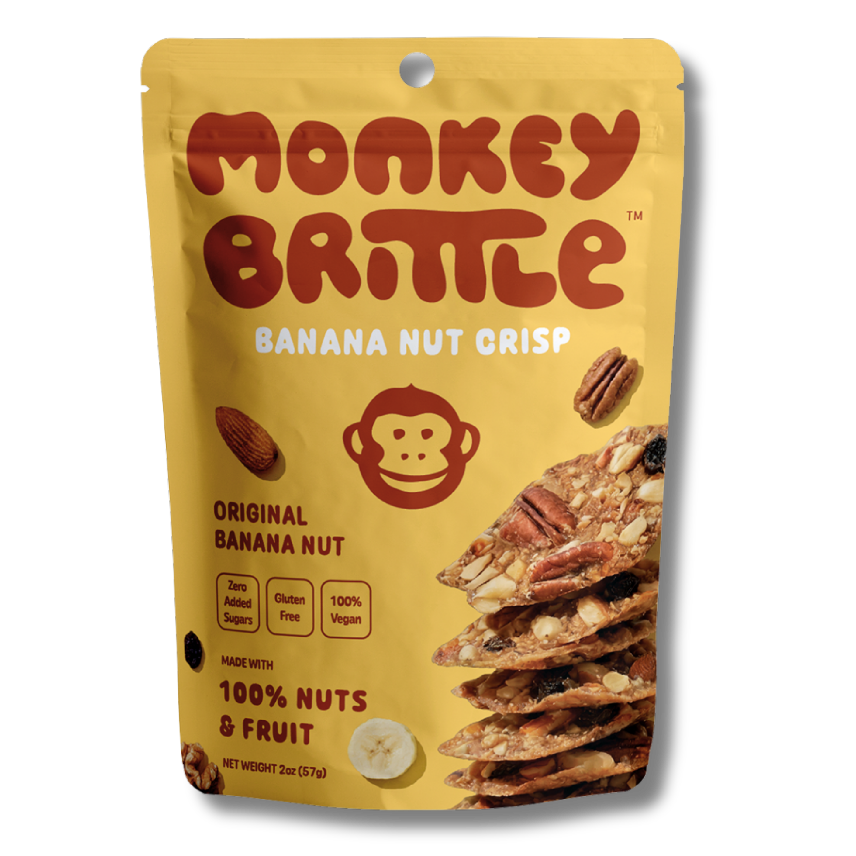 ブラント brunt  チョコチップ　monky banana Monkey Brittle Original Banana Nut Crisp | Gluten-Free, Paleo | Ingri