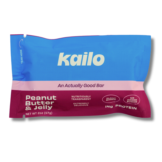 Kailo Peanut Butter & Jelly Plant Based Protein Bar (2oz Bar)