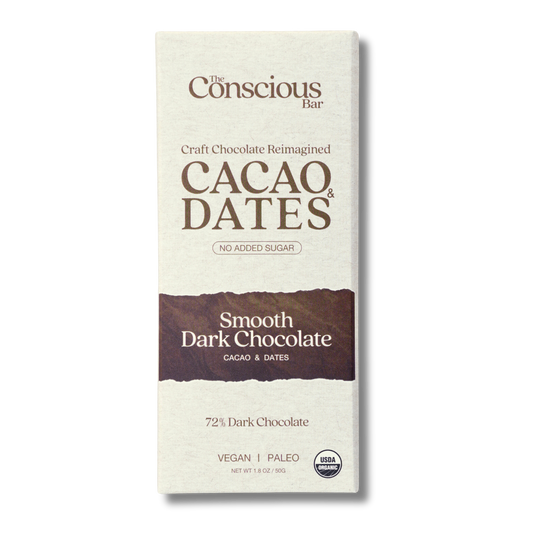 The Conscious Bar Smooth Dark Chocolate (1.8oz Bar)