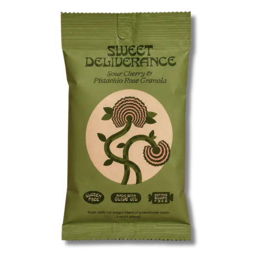 Sweet Deliverance Sour Cherry & Pistachio Rose Granola (2oz Snack Pack)