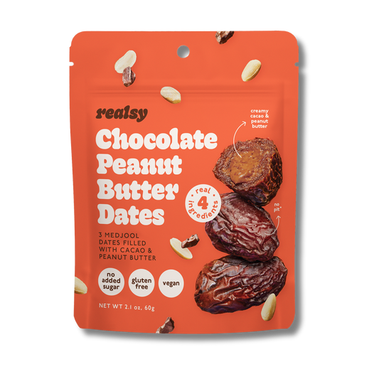Realsy Chocolate Peanut Butter Dates (2.1oz Bag)