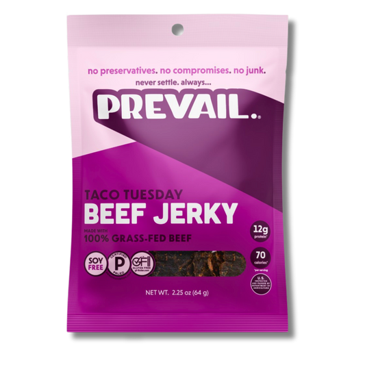 Prevail Taco Tuesday Beef Jerky (2.25oz Bag)