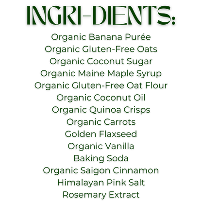 Mom's Munchies Banana Carrot Cookies (3.2oz Bag)
