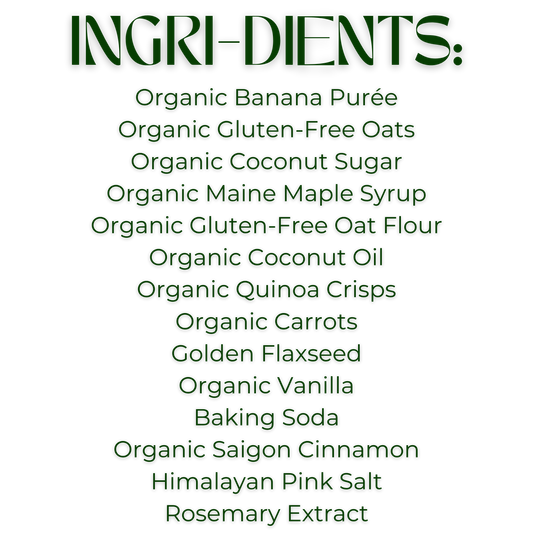 Mom's Munchies Banana Carrot Cookies (3.2oz Bag)