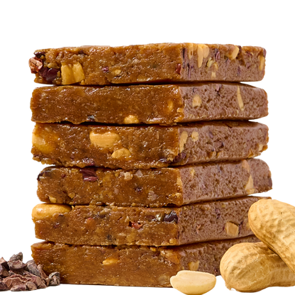 HOL Health Club Peanut Butter Cacao Bone Broth Protein Bar (2.4oz Bar)