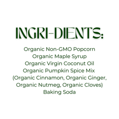Pumpkin Spice Organic Maple Caramel Popcorn (3.6oz Bag)