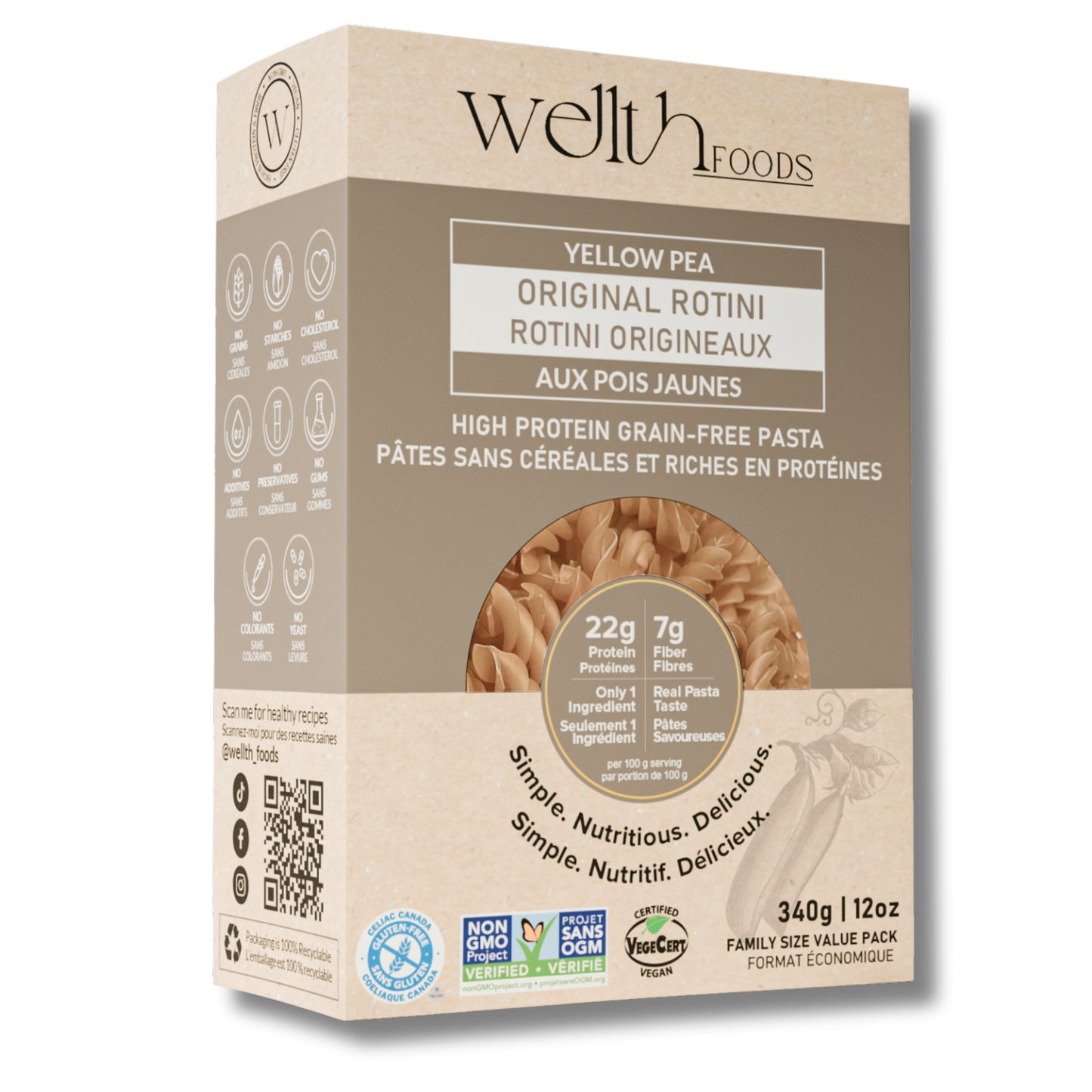 Wellth Foods Gluten-Free Rotini (12oz)