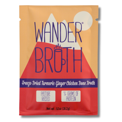 Wander Broth Organic Pasture-Raised Turmeric Ginger Chicken Bone Broth
