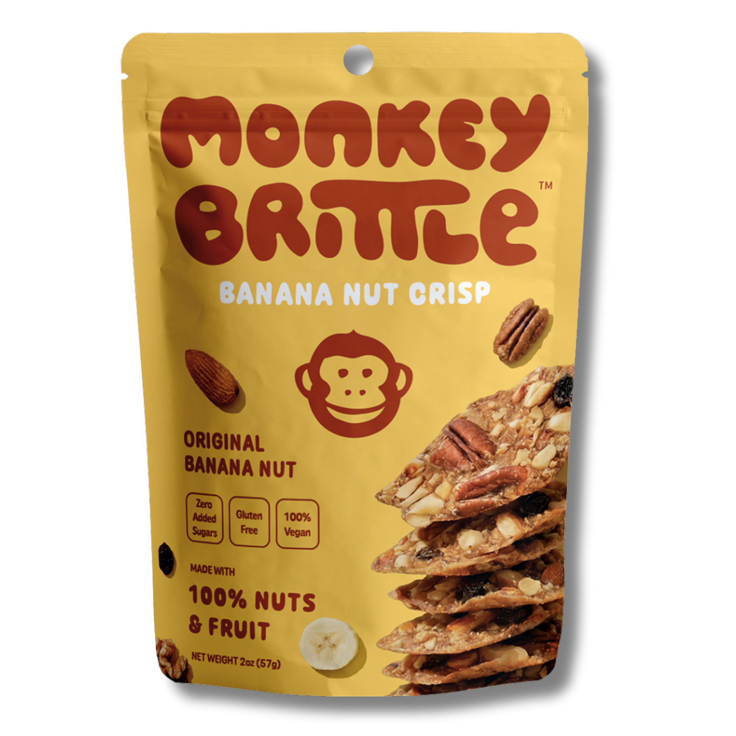 Monkey Brittle Banana Nut Crisp (2oz Bag)