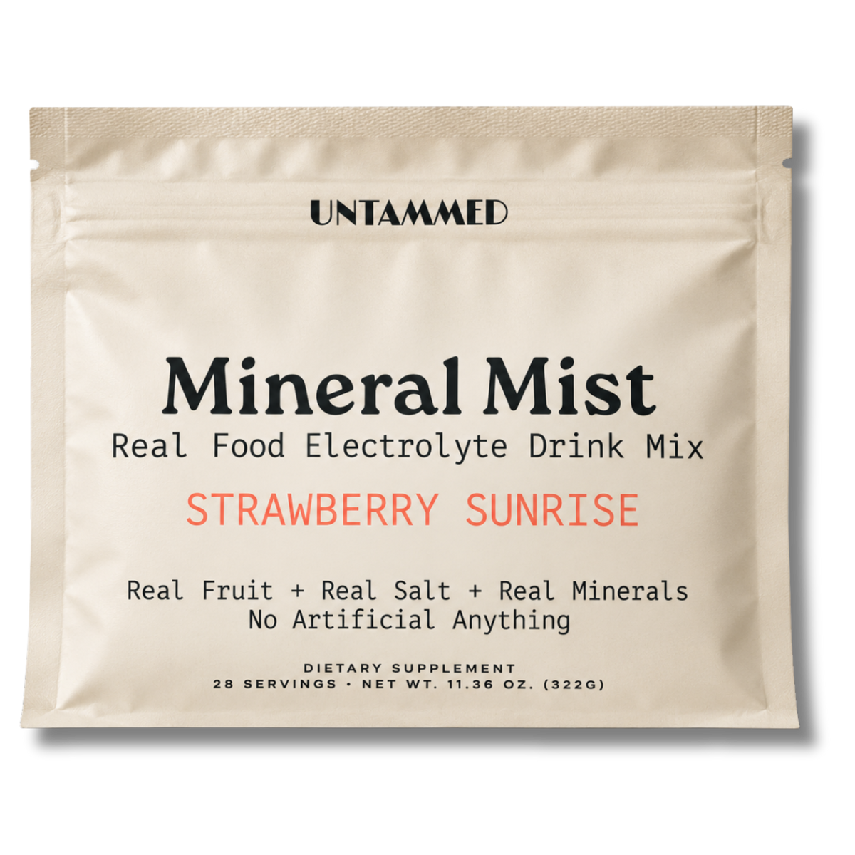 Strawberry Sunrise Real-Food Electrolyte Drink Mix (28-Serving Bag)