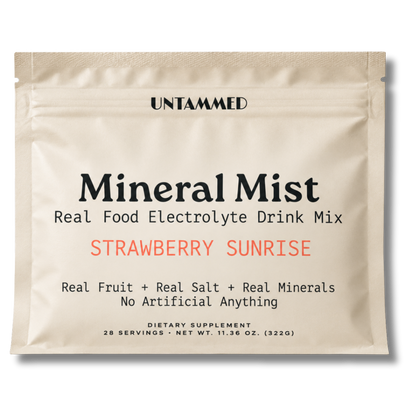 Strawberry Sunrise Real-Food Electrolyte Drink Mix (28-Serving Bag)