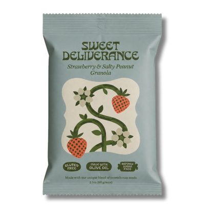 Sweet Deliverance Strawberry & Salty Peanut Granola (2oz Snack Pack)
