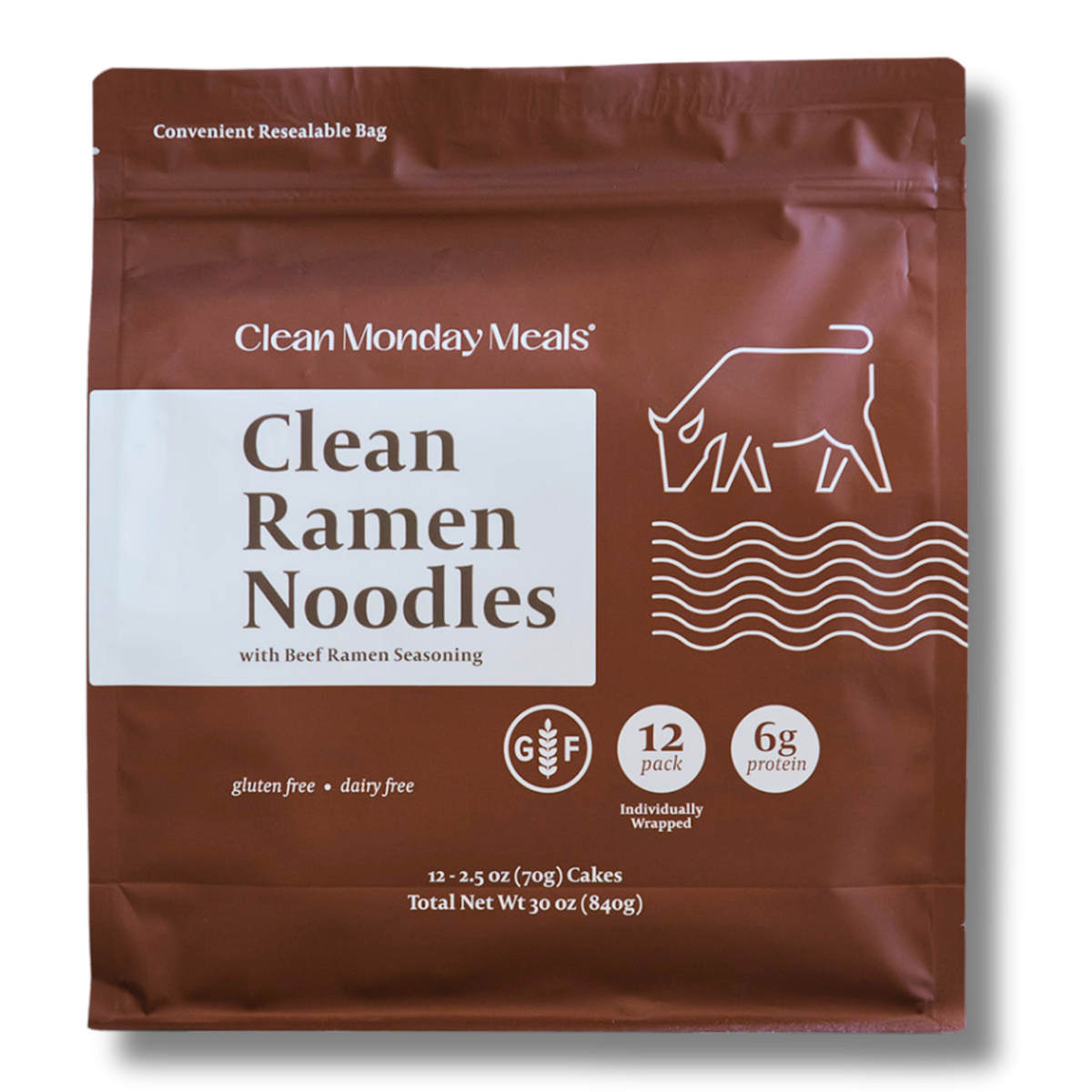 Clean Ramen Noodles, Beef (12-Pack)