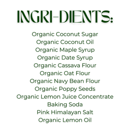 Skout Organic Lemon Poppyseed Soft Baked Cookies (Box of 10 Cookies, 12g Each)