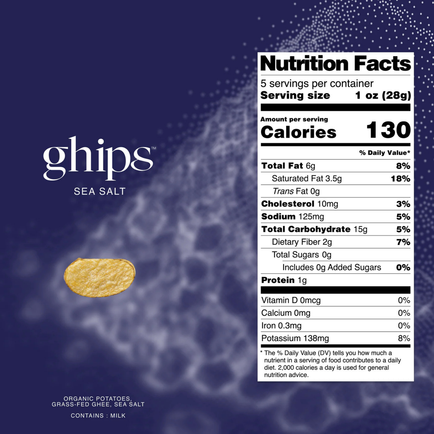 Ghips Sea Salt Potato Chips (5oz)