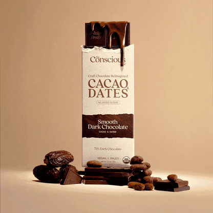 The Conscious Bar Smooth Dark Chocolate (1.8oz Bar)