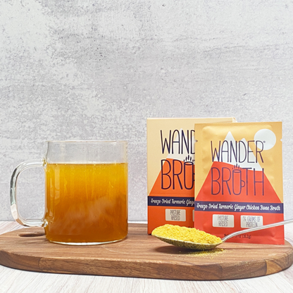 Wander Broth Organic Pasture-Raised Turmeric Ginger Chicken Bone Broth