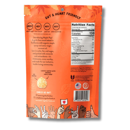 Salted Maple Organic Maple Caramel Popcorn (3.6oz Bag)