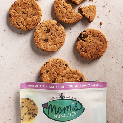 Mom's Munchies Chocolate Chip Almond Butter Cookies (3.6oz Bag)