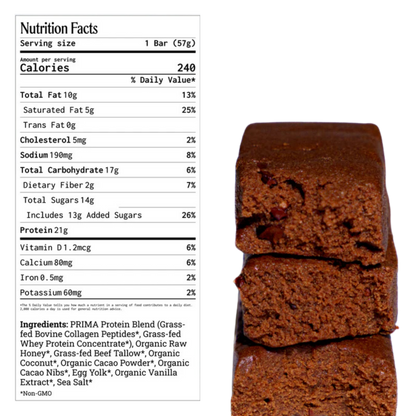 PRIMA Cacao Protein Bar (2oz Bar)