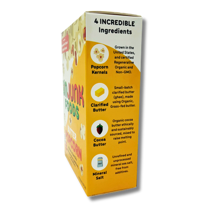 Unjunk Foods Butter Popcorn (3 x 3.5oz Bags)