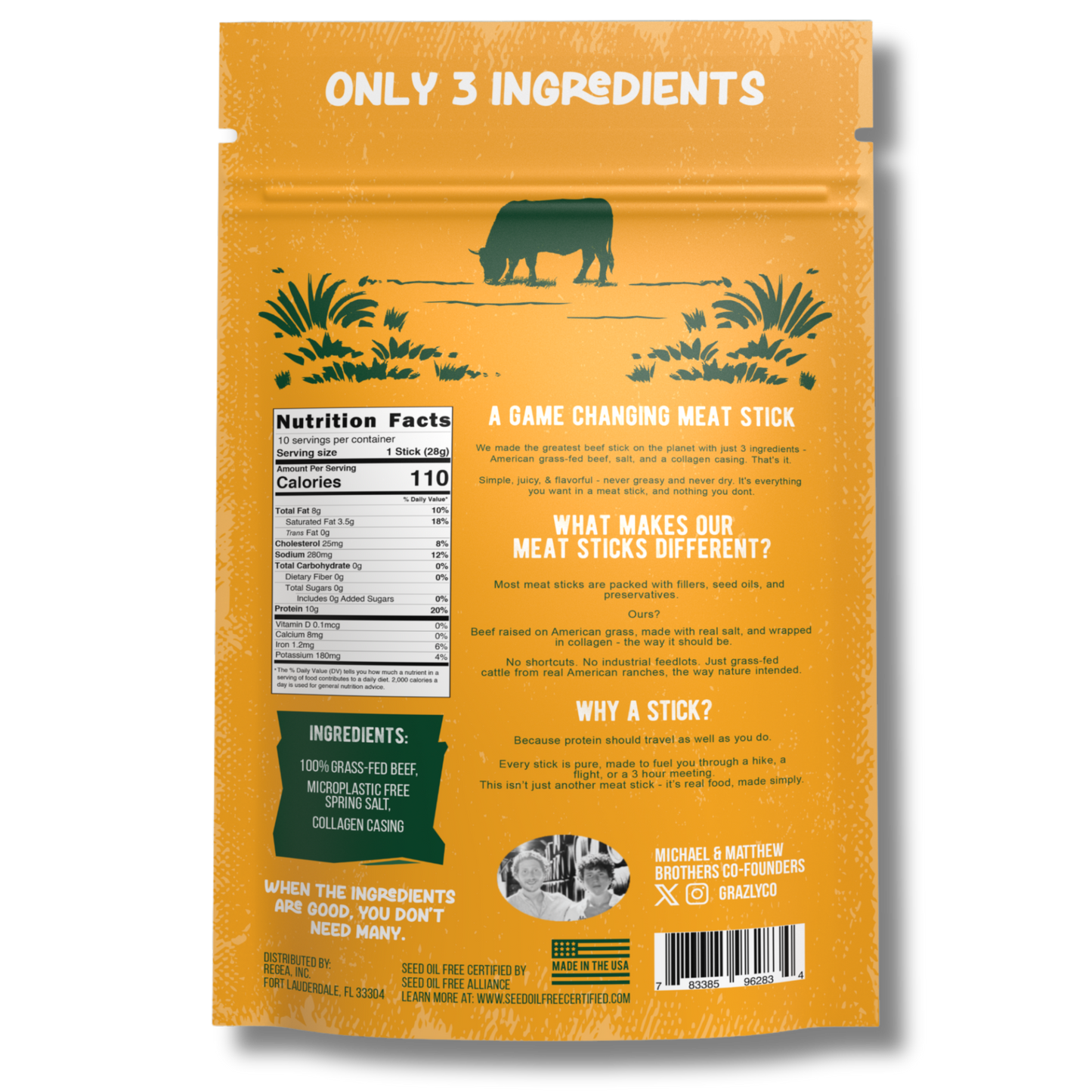Grazly Beef Meat Sticks