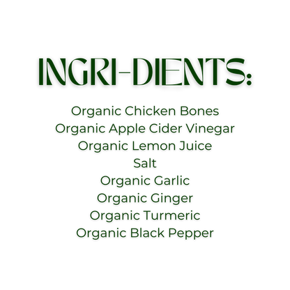 Wander Broth Organic Pasture-Raised Turmeric Ginger Chicken Bone Broth