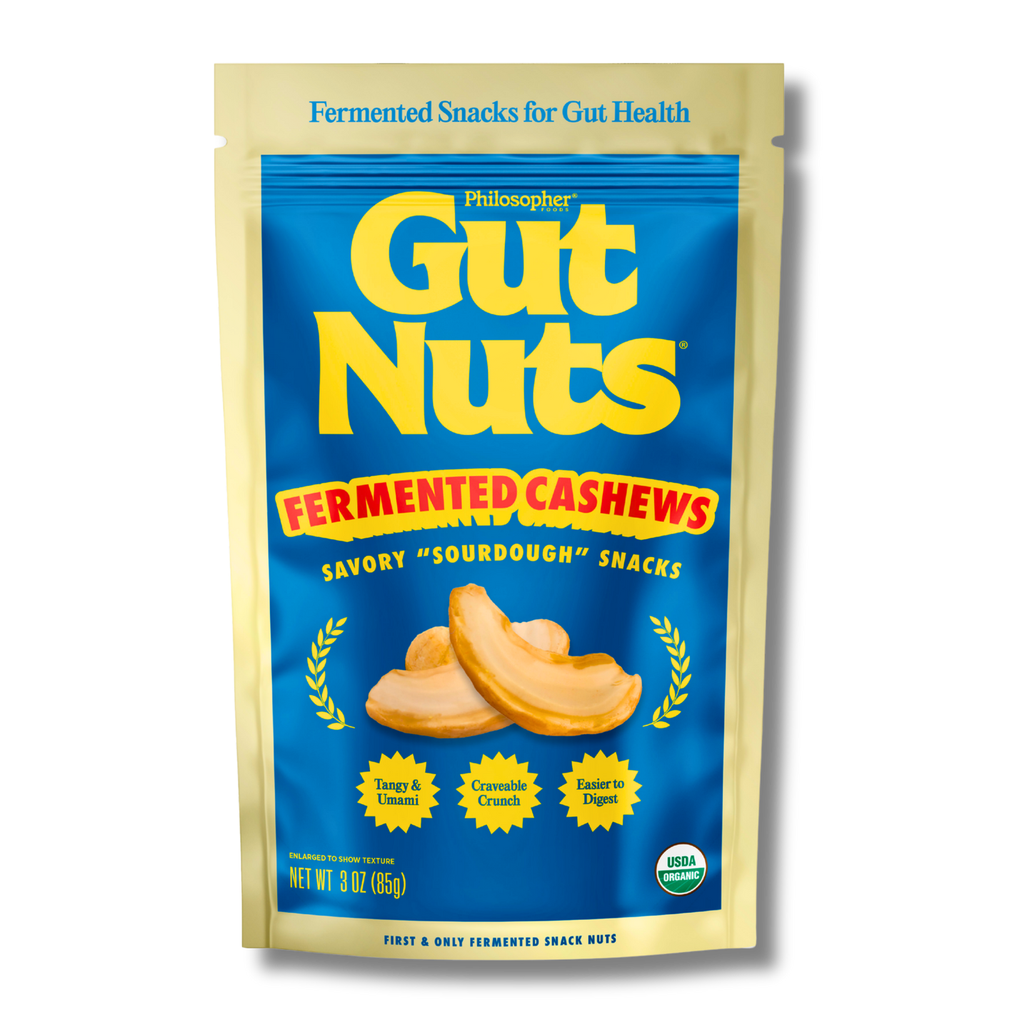 Gut Nuts Fermented Cashews (3oz Bag)
