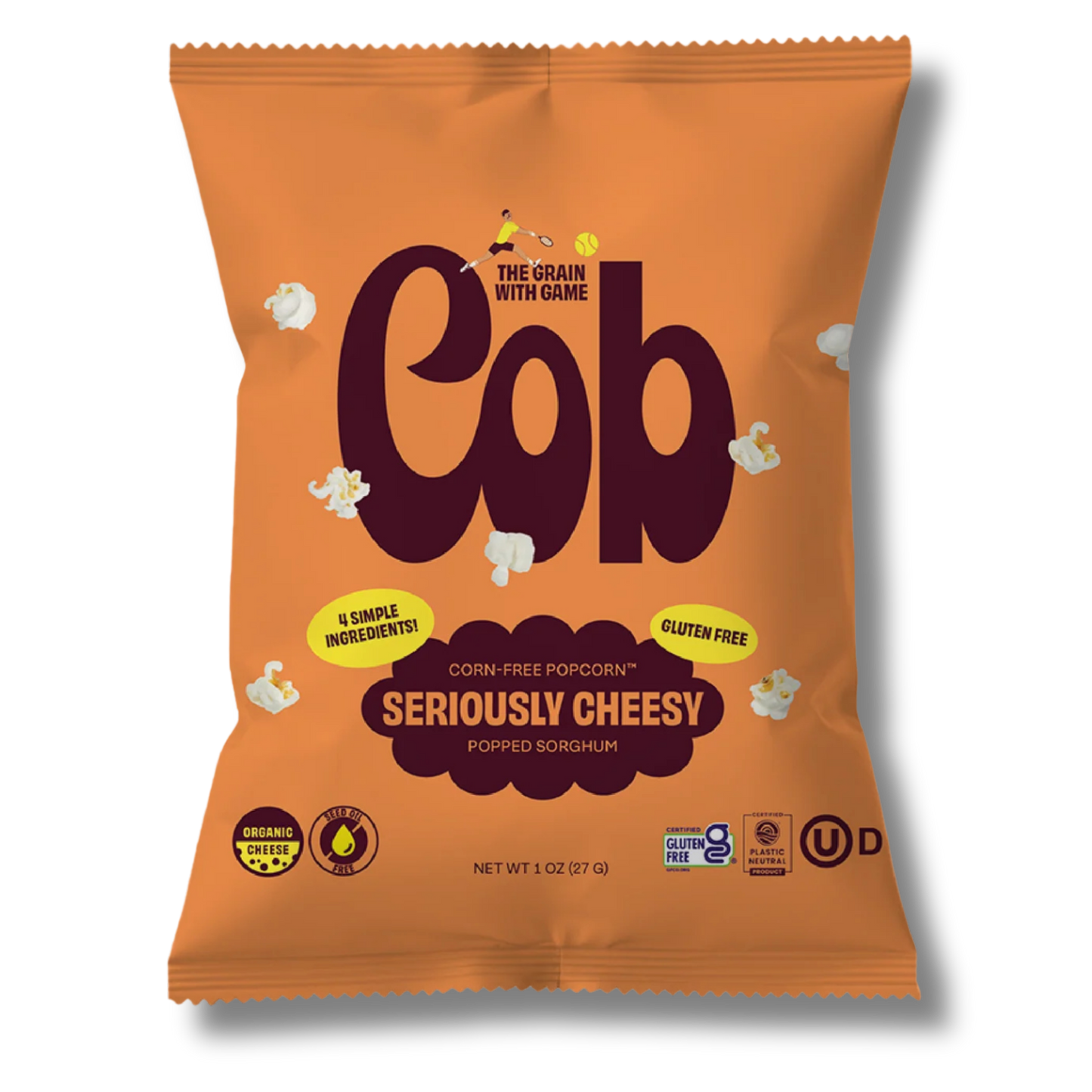 Cob Foods Seriously Cheesy Popped Sorghum (1oz Bag)