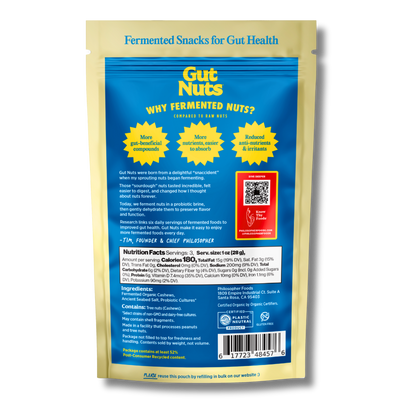 Gut Nuts Fermented Cashews (3oz Bag)