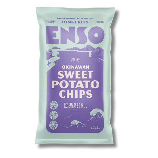 Enso Rosemary & Garlic Okinawan Sweet Potato Chips (3oz Bag)