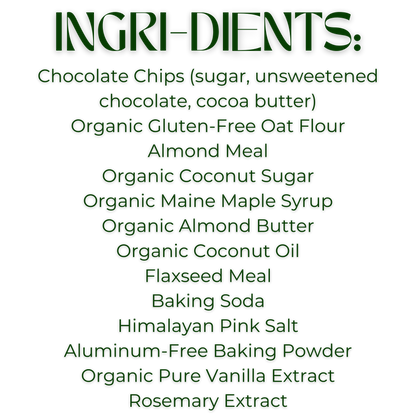 Mom's Munchies Chocolate Chip Almond Butter Cookies (3.6oz Bag)