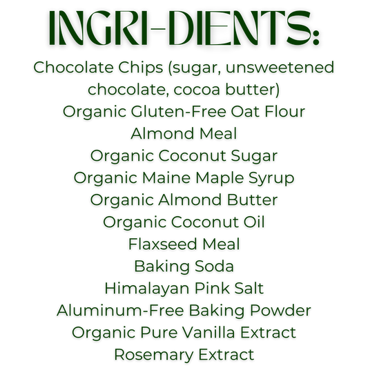Mom's Munchies Chocolate Chip Almond Butter Cookies (3.6oz Bag)