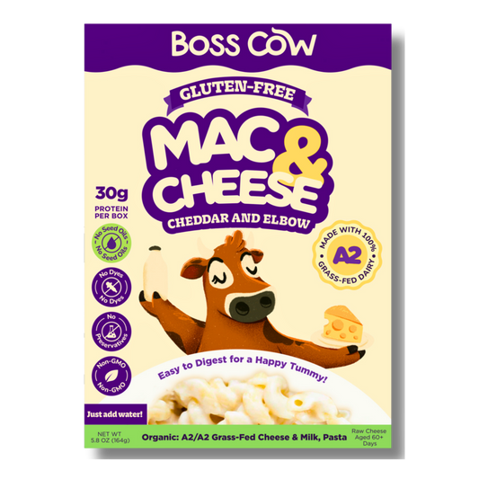 Boss Cow Gluten-Free A2/A2 Mac & Cheese (5.8oz Box)