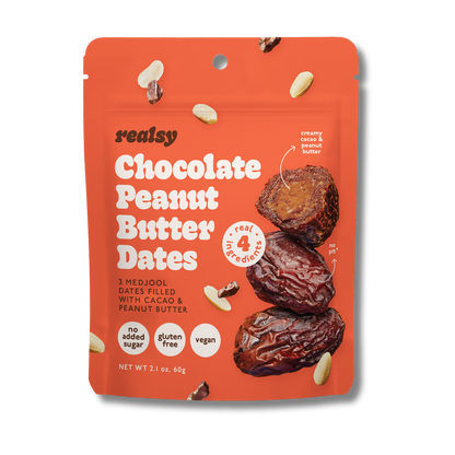 Realsy Chocolate Peanut Butter Dates (2.1oz Bag)