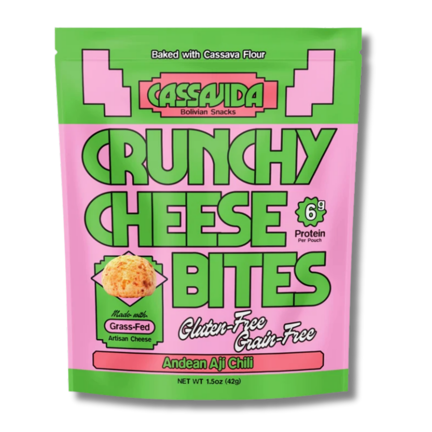 Cassavida Spicy Andean Aji Crunchy Cheese Bites (1.5oz Bag)