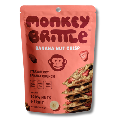 Monkey Brittle Strawberry Banana Nut Crisp (2oz Bag)