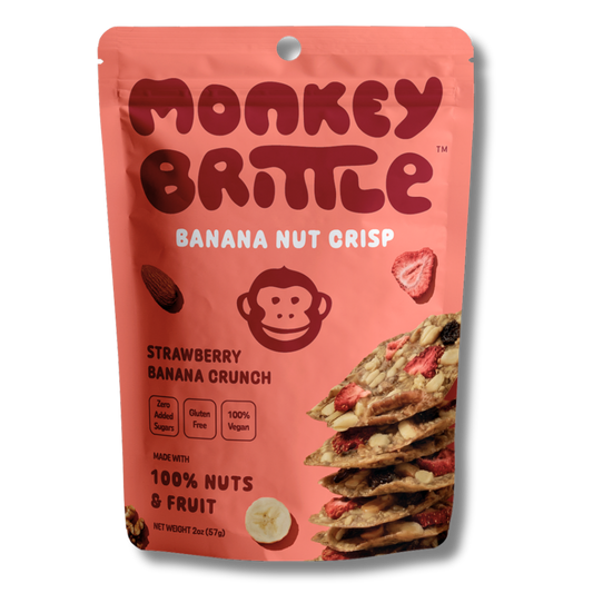 Monkey Brittle Strawberry Banana Nut Crisp (2oz Bag)