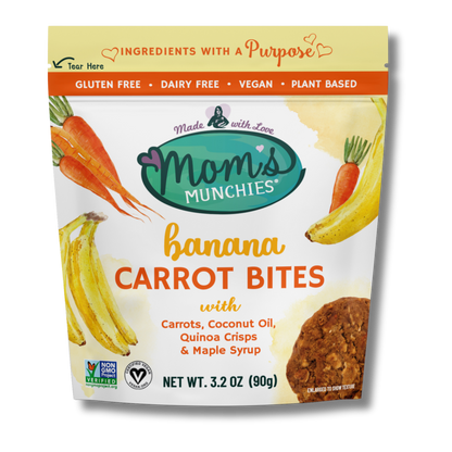 Mom's Munchies Banana Carrot Cookies (3.2oz Bag)