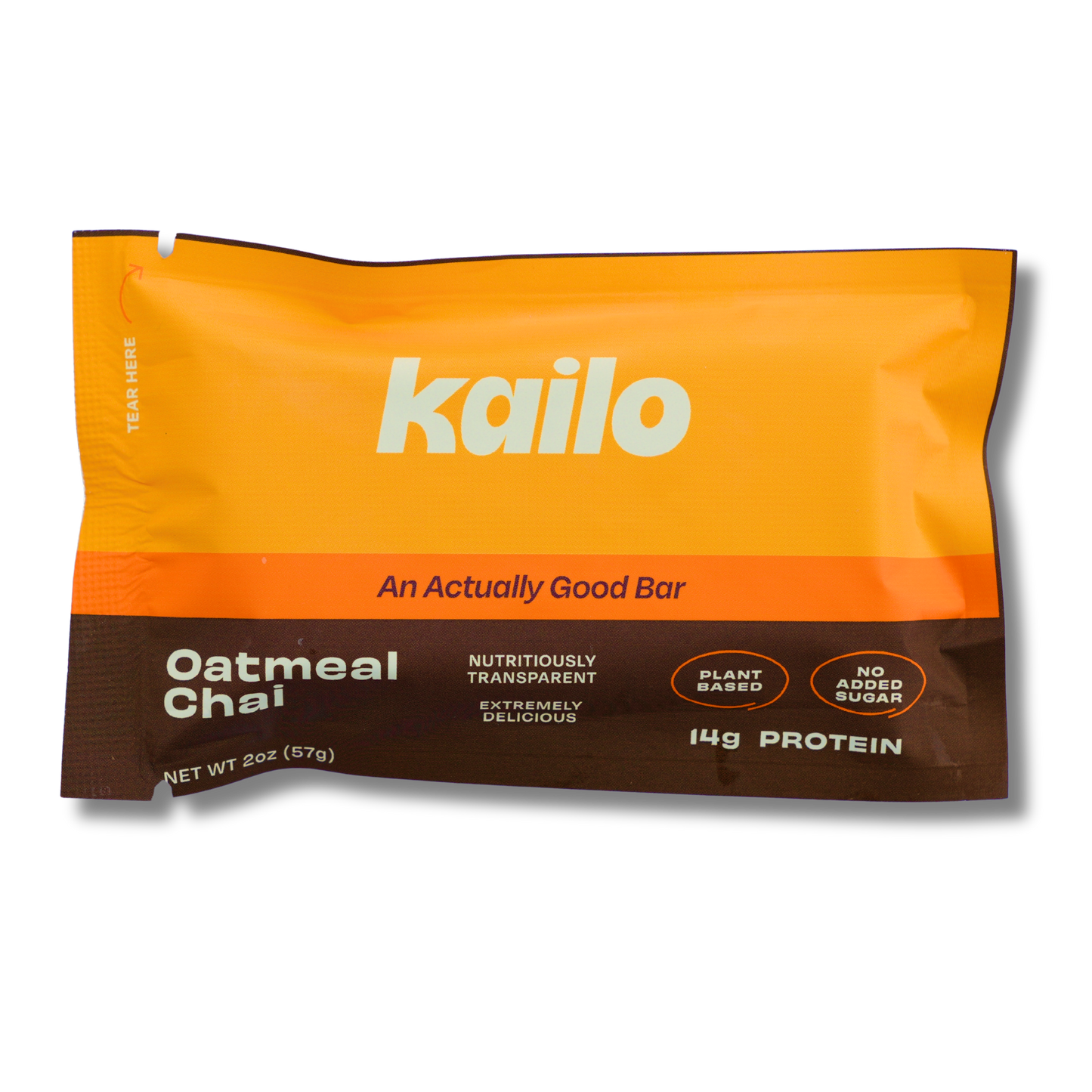 Kailo Oatmeal Chai Plant Based Protein Bar (2oz Bar)