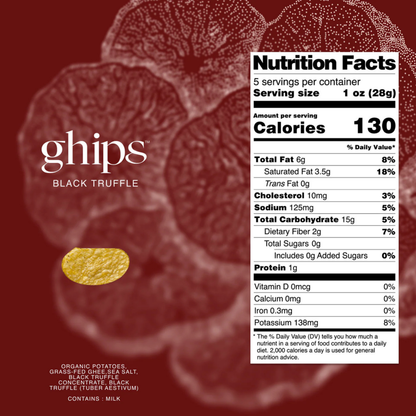 Ghips Black Truffle Potato Chips (5oz)
