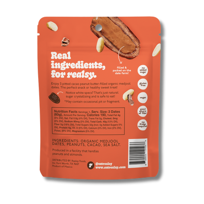 Realsy Chocolate Peanut Butter Dates (2.1oz Bag)