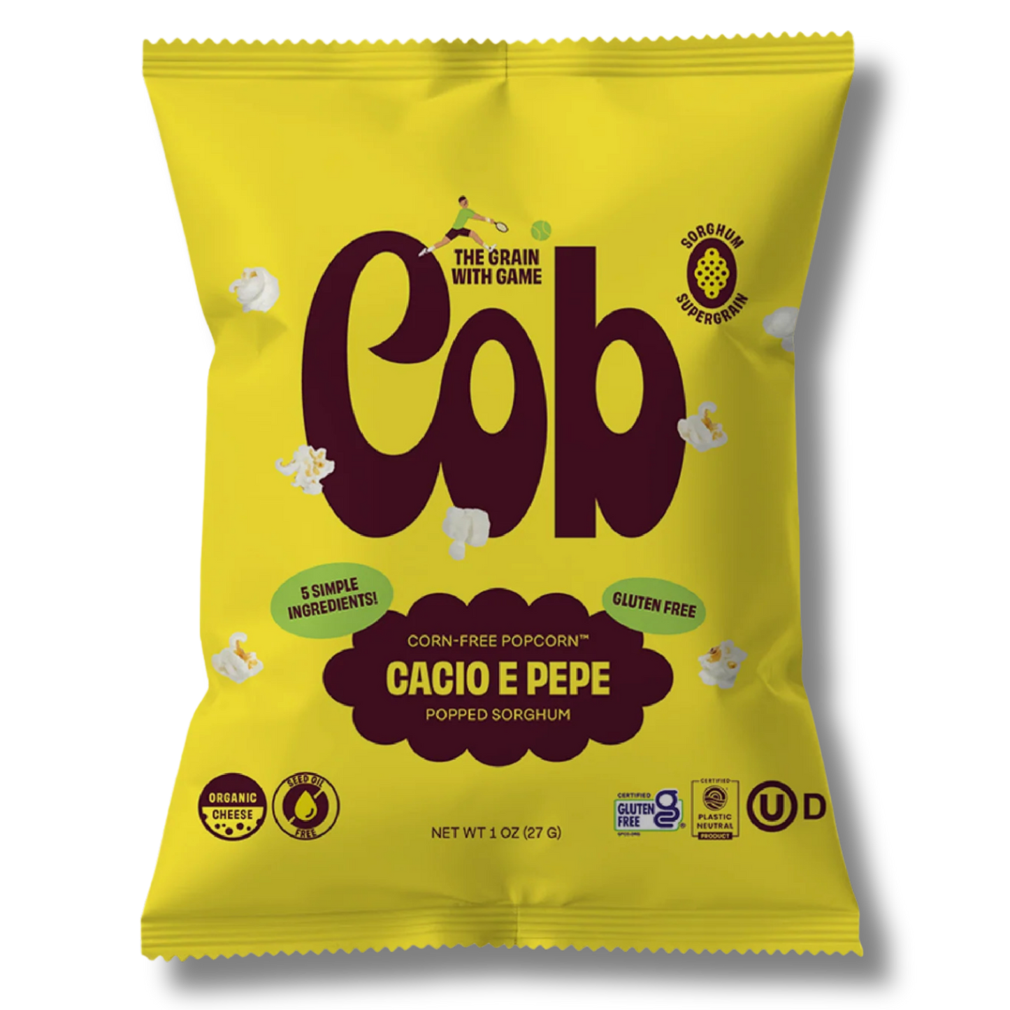 Cob Foods Cacio e Pepe Popped Sorghum (1oz Bag)