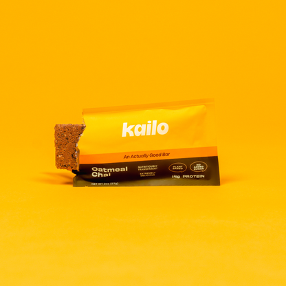 Kailo Oatmeal Chai Plant Based Protein Bar (2oz Bar)
