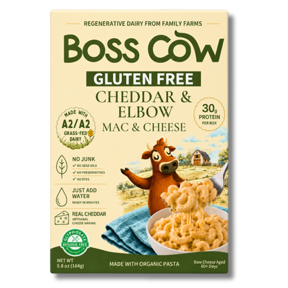 Boss Cow Gluten-Free A2/A2 Mac & Cheese (5.8oz Box)