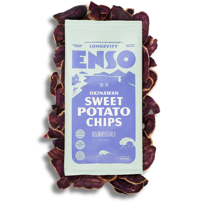Enso Rosemary & Garlic Okinawan Sweet Potato Chips (3oz Bag)