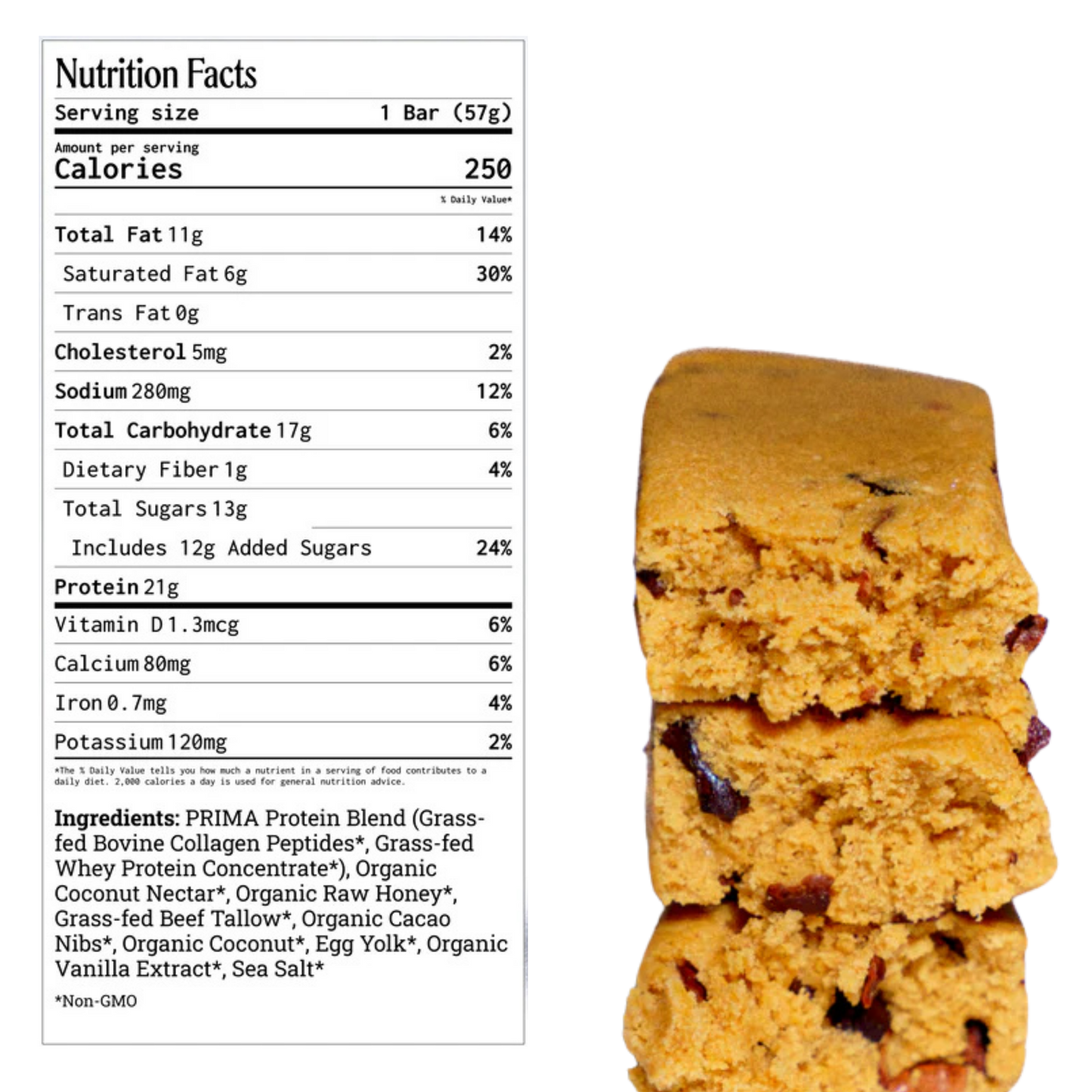 PRIMA Salted Caramel Protein Bar (2oz Bar)