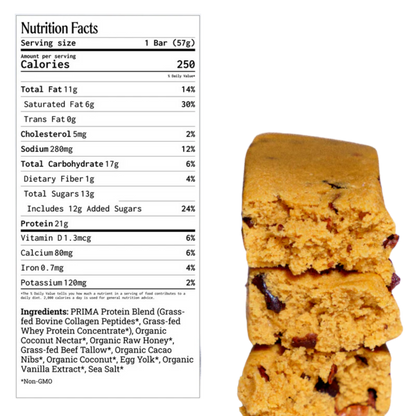 PRIMA Salted Caramel Protein Bar (2oz Bar)