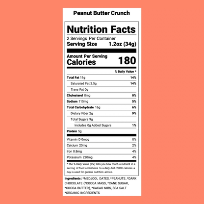 Date Better Peanut Butter Crunch Chocolate Dates (2.4oz)